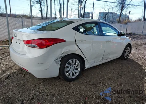 2011 Hyundai Elantra Gls z USA, uszkodzony, nr VIN 5NPDH4AE0BH059762